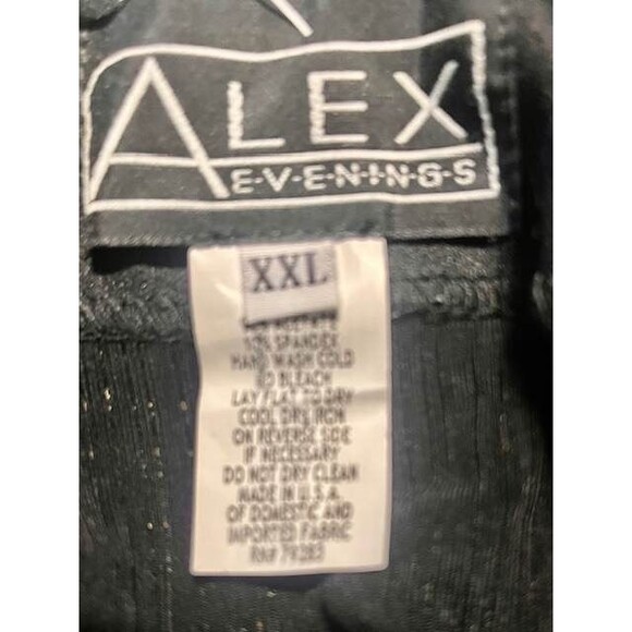 Alex Evenings XXL Gold Silver Trimmed Paisley 2 Piece Tank Jacket Set - Picture 11 of 11